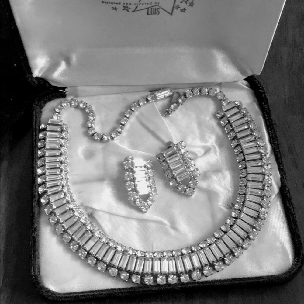 VTG RHINESTONE SET “Jewelry of the Stars” by LUIS